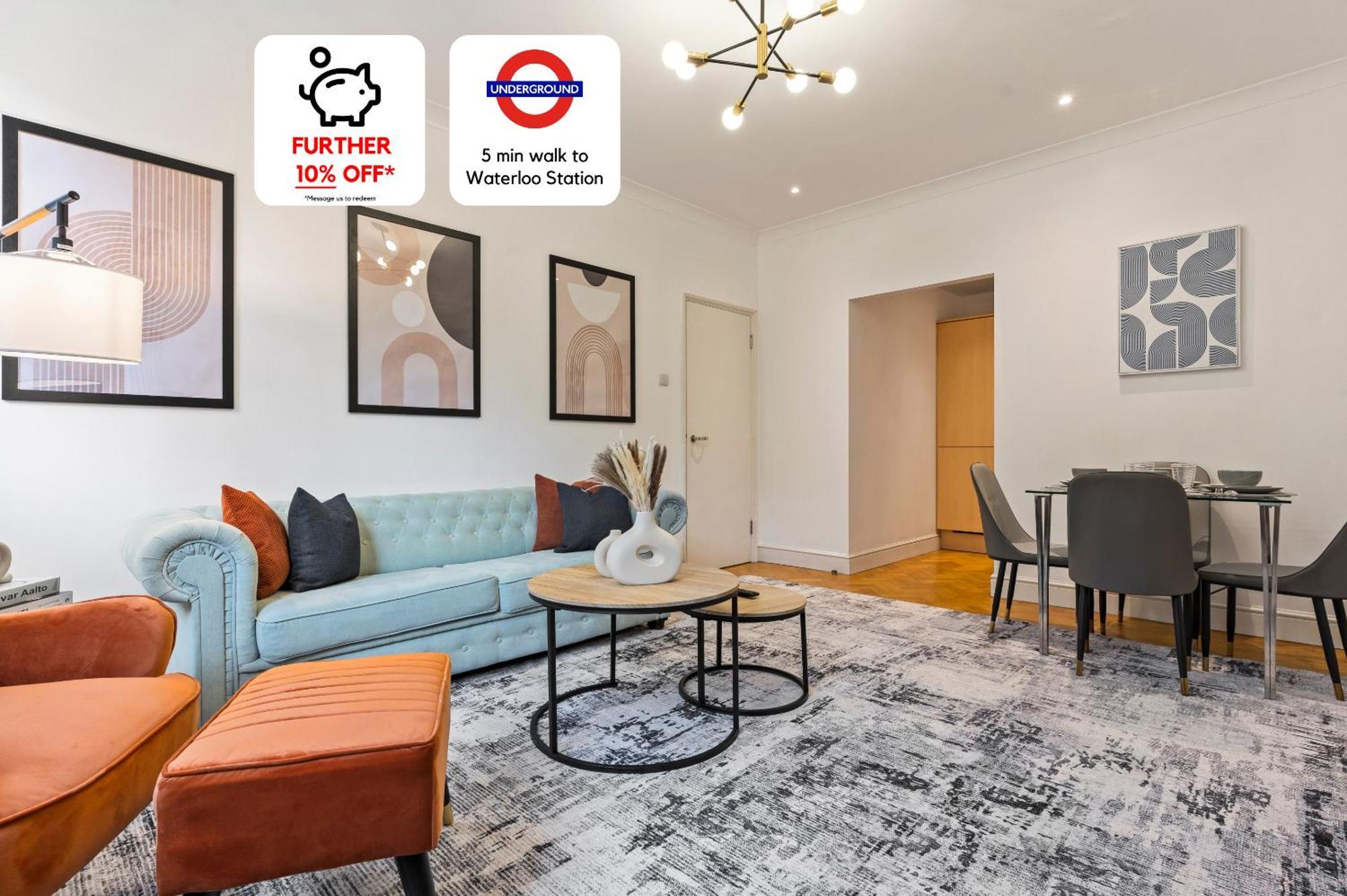 Appartamento Waterloo - Modern & Spacious - Ideal For Business Workers And Families - 15 Min Walk From Bridge Londra